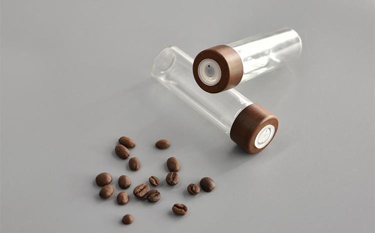 Coffee Bean Storage Tubes with valve keeps coffee fresh and aromatic