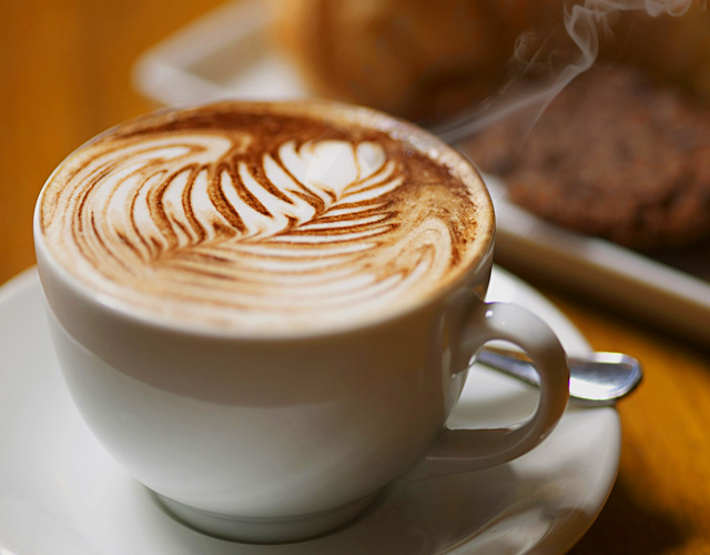 coffee valve latte art leaf