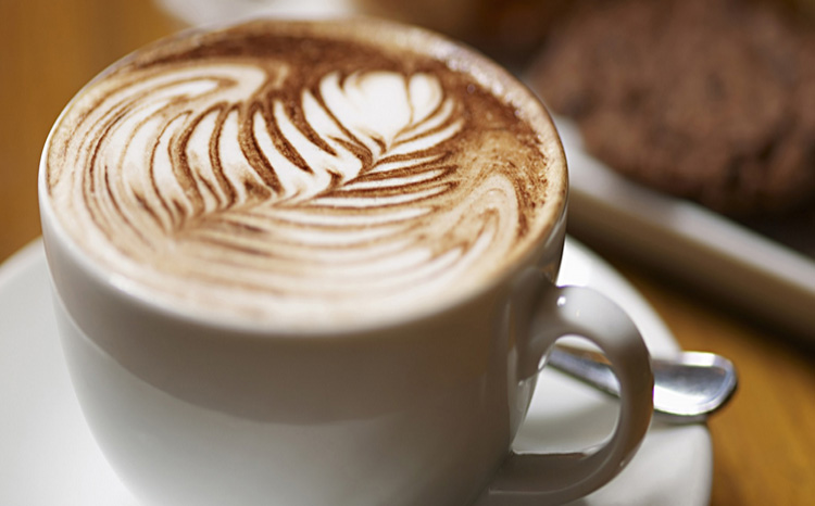 coffee valve latte art leaf