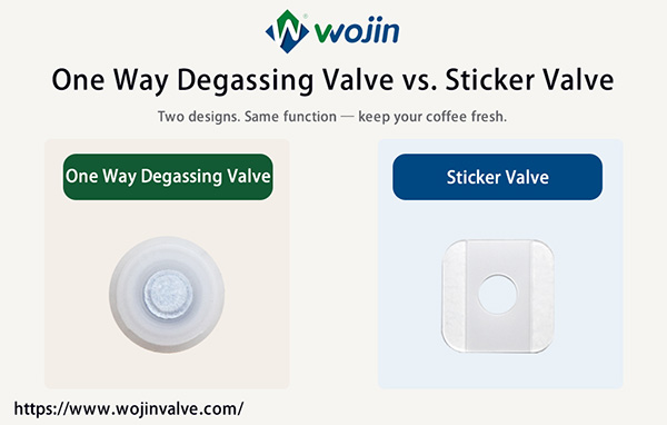 What is the difference between one way degassing valve and sticker valve