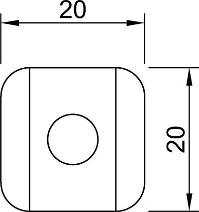 Coffee Valve WJ01P-S/WJ01P-SR (square) Size