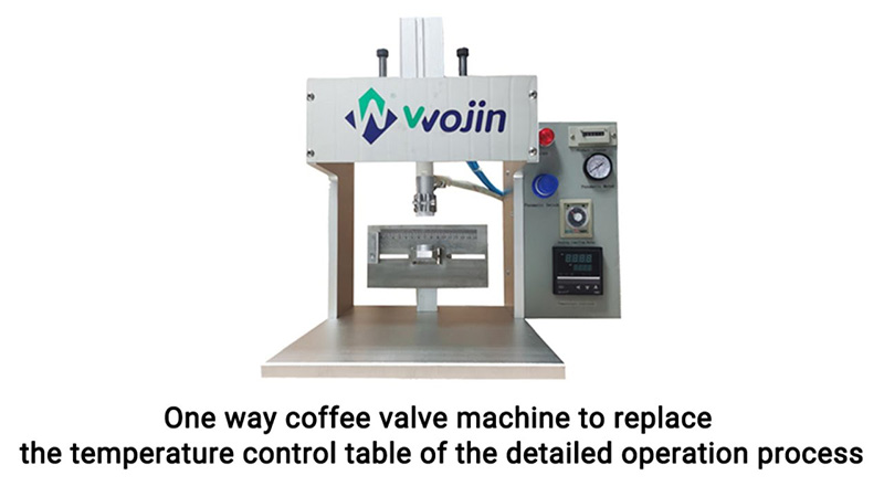 Coffee valve machine to replace the temperature control table of the detailed operation process