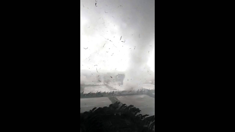 Hurricane is coming, we are lucky to alive